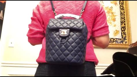 chanel urban spirit backpack mod shot|Chanel backpack ioffer.